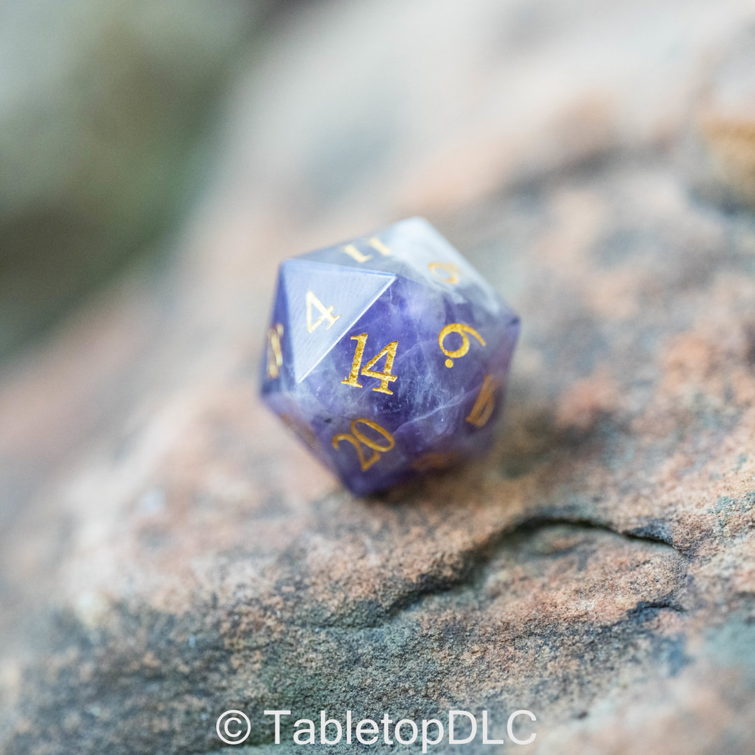 Gemstone D20 (Amethyst)